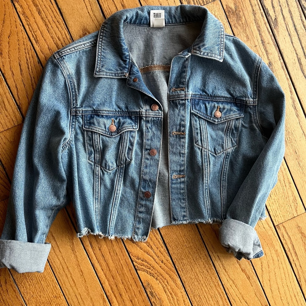 PINK Victoria's Secret Blue Denim Jacket